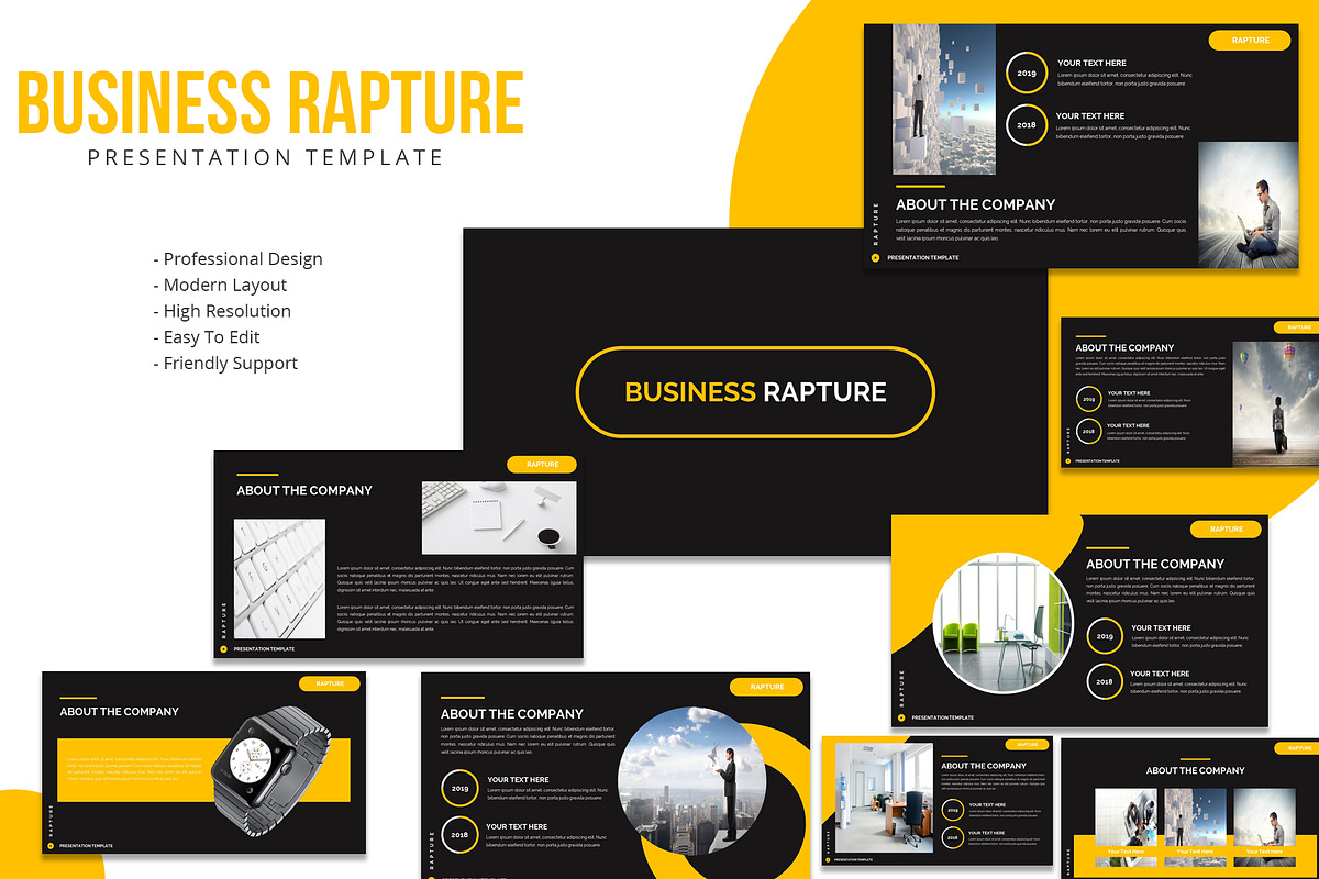 Business Rapture Powerpoint Template in PowerPoint Templates - product preview 8