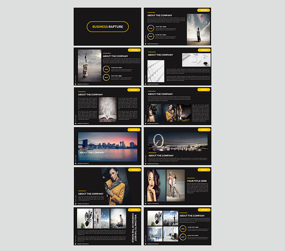 Business Rapture Powerpoint Template in PowerPoint Templates - product preview 1