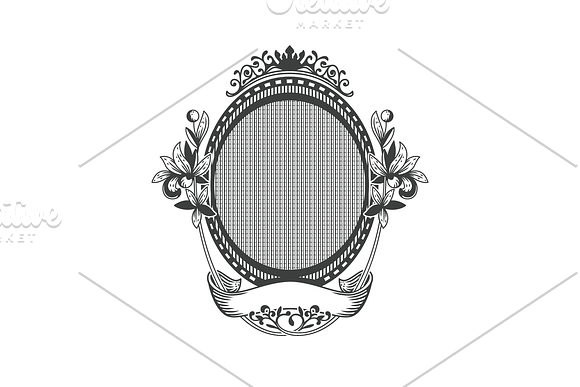 Victorian MS Monogram Frame in Objects - product preview 2
