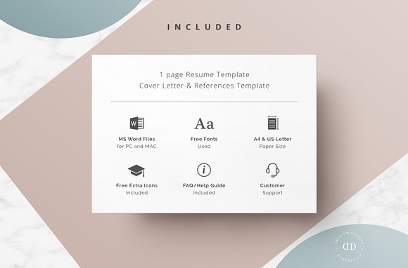 One Page Resume Template in Resume Templates - product preview 4