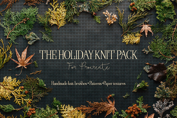 The Holiday Knit Pack for Procreate