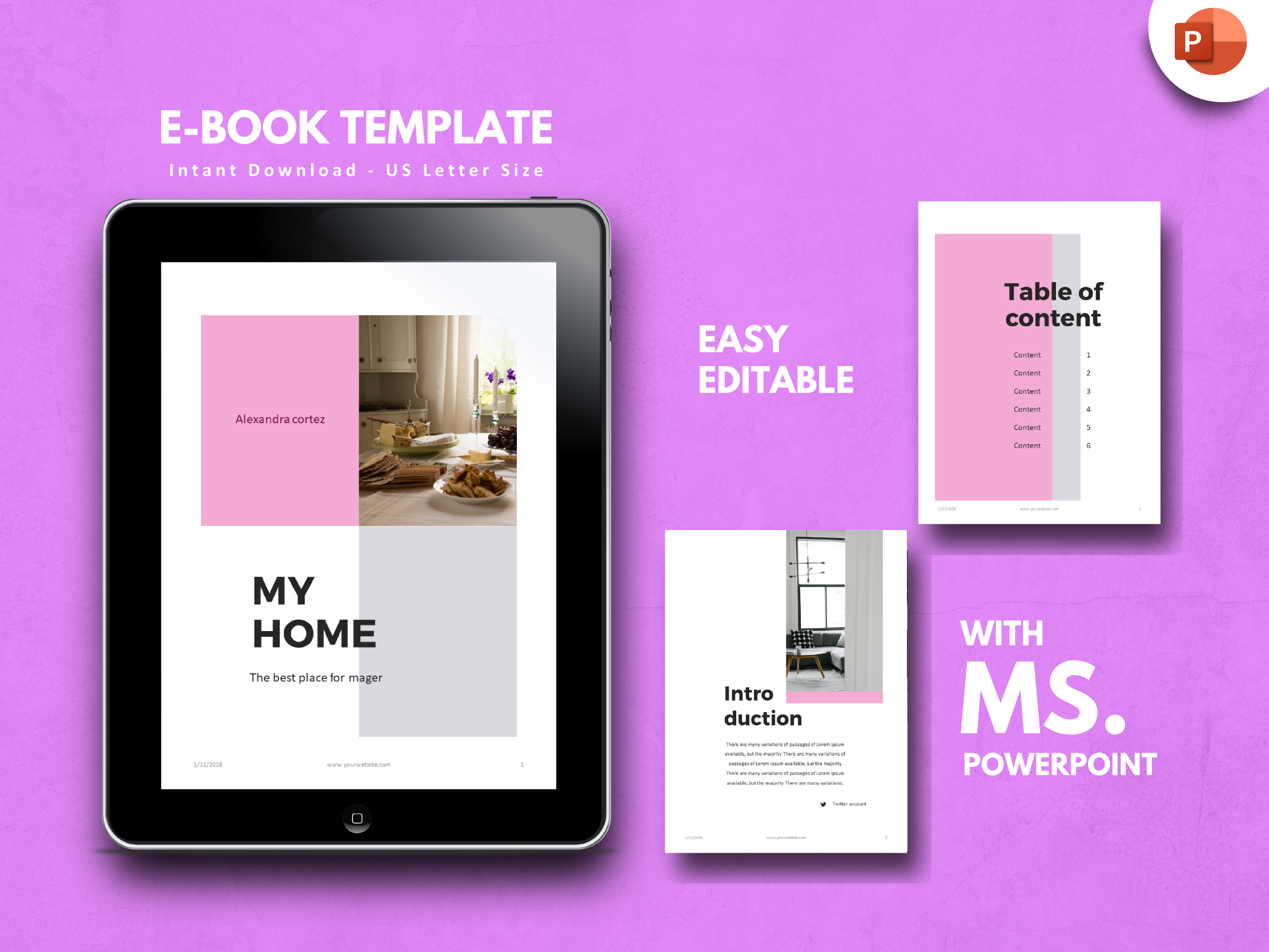 eBook Template PowerPoint Template Brochure Templates Creative Market