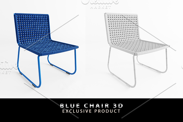 Blue Chair 3D