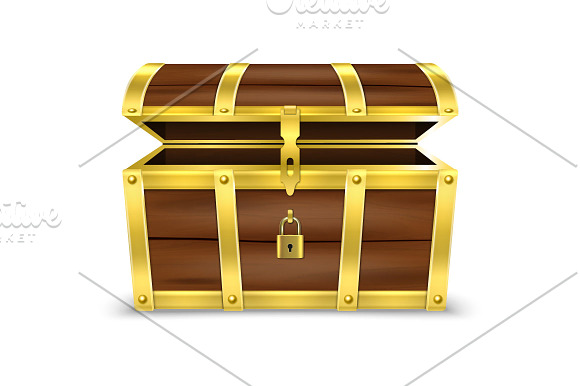Chest. Vector set. in Objects - product preview 3