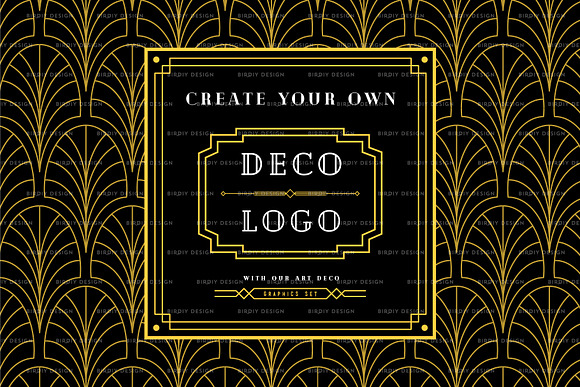 Art Deco Graphics & Patterns set in Objects - product preview 7