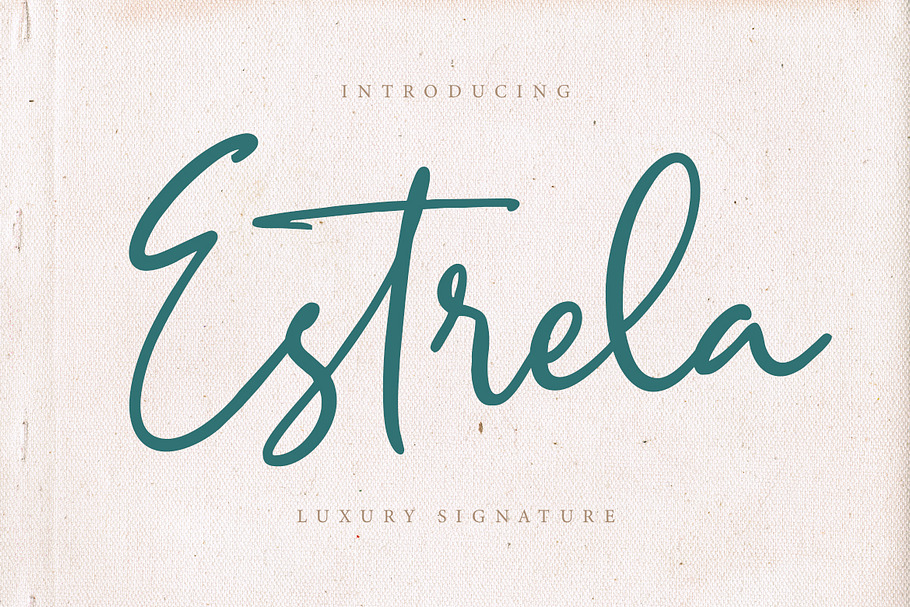 Estrela Luxury Signature in Script Fonts - product preview 8
