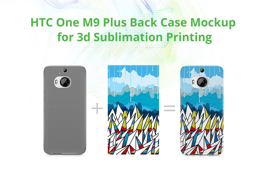 One M9 Plus 3dCase Design Mockup in Product Mockups - product preview 8
