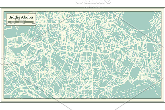 Addis Ababa Ethiopia City Map in Illustrations - product preview 7
