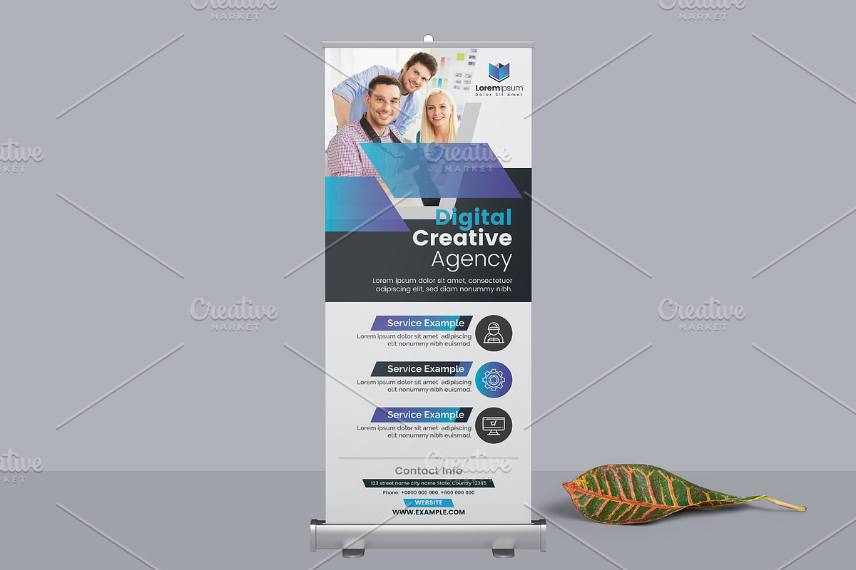 Corporate Roll Up Banner in Stationery Templates - product preview 8