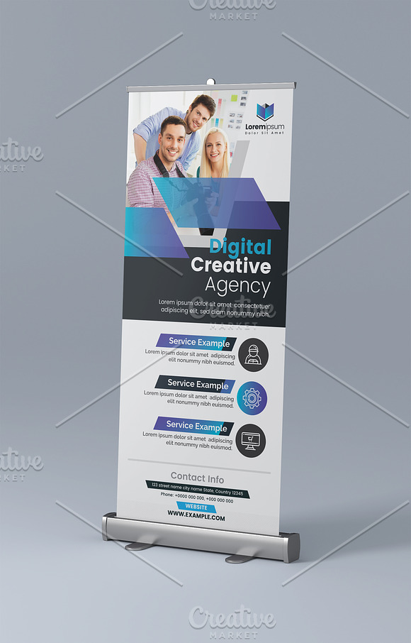 Corporate Roll Up Banner in Stationery Templates - product preview 1
