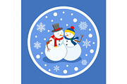 Snowman Winter Characters and
