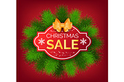 Christmas Sale, Promotional Banner