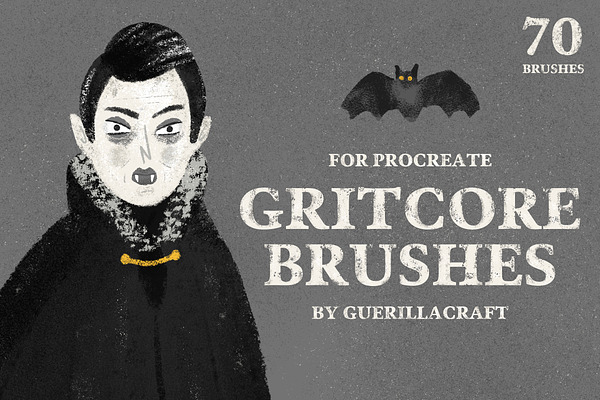 Gritcore Brushes for Procreate