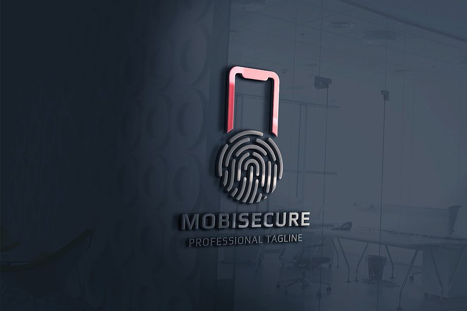 Mobile Secure Logo in Logo Templates - product preview 8