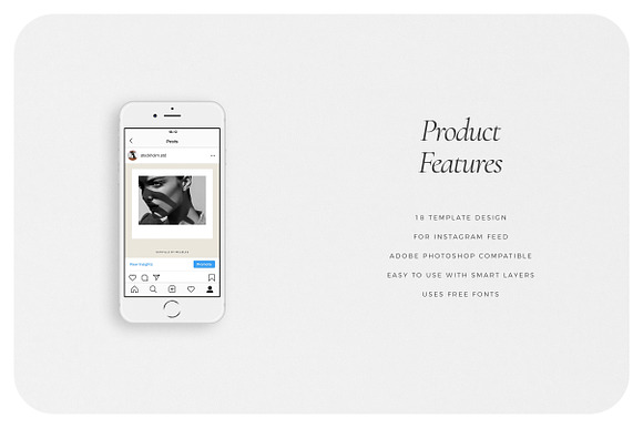 STOCKHOLM Instagram Feed in Instagram Templates - product preview 4