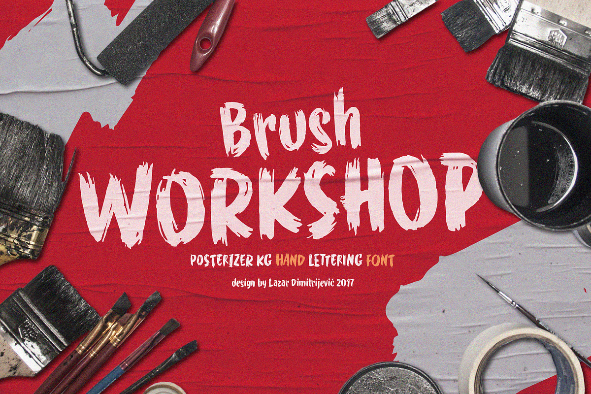 WORKSHOP Brush in Display Fonts - product preview 8
