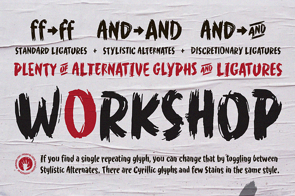 WORKSHOP Brush in Display Fonts - product preview 3
