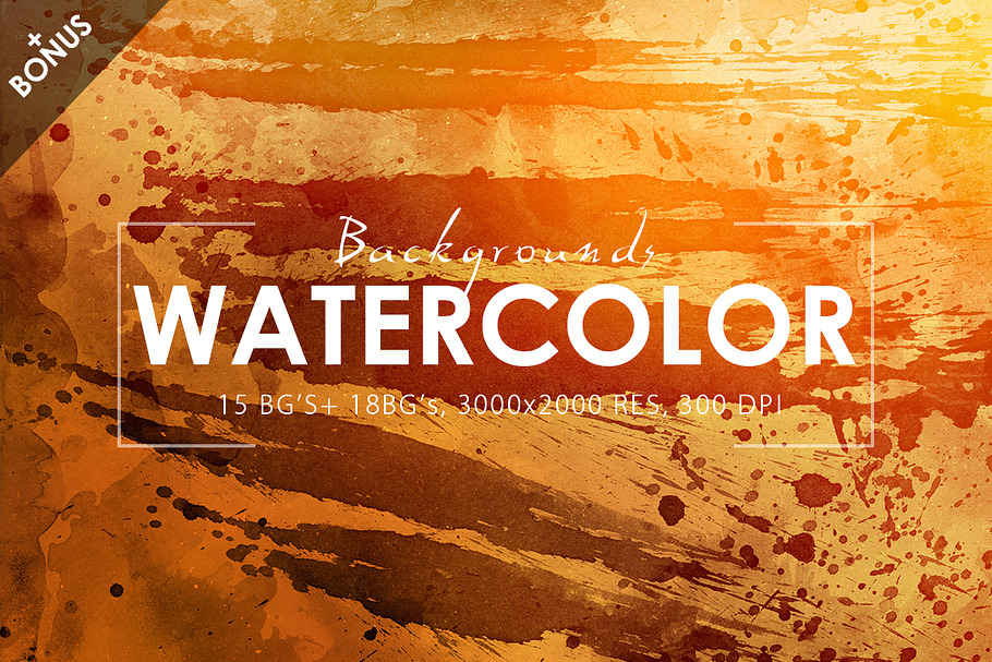 Watercolor Backgrounds 2 & Bonus in Textures - product preview 8