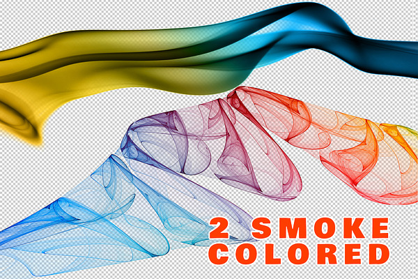 2 Colored Abstract Smoke