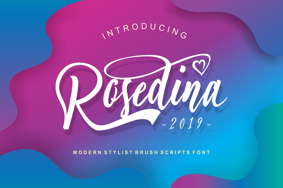 Rosedina Scripts - Beauty font in Script Fonts - product preview 8