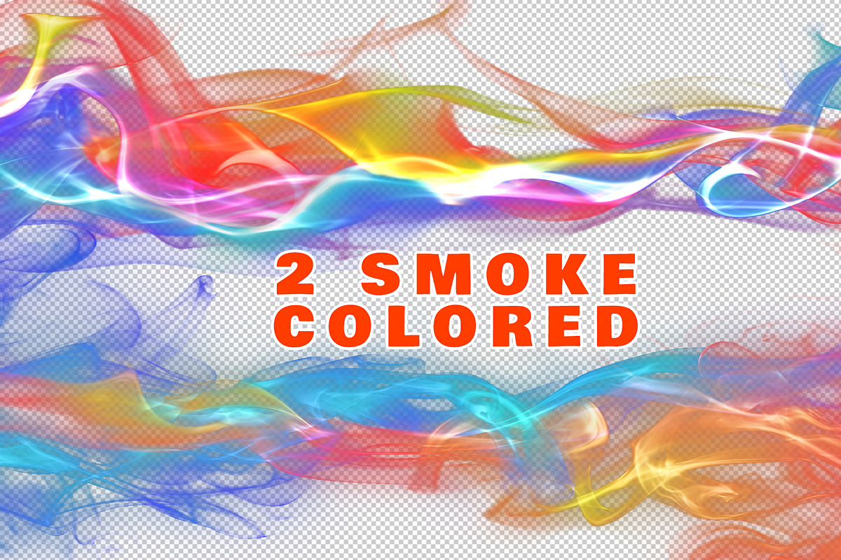 2 Colored Abstract Smoke in Objects - product preview 8
