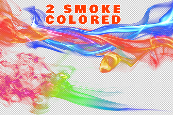 2 Colored Abstract Smoke