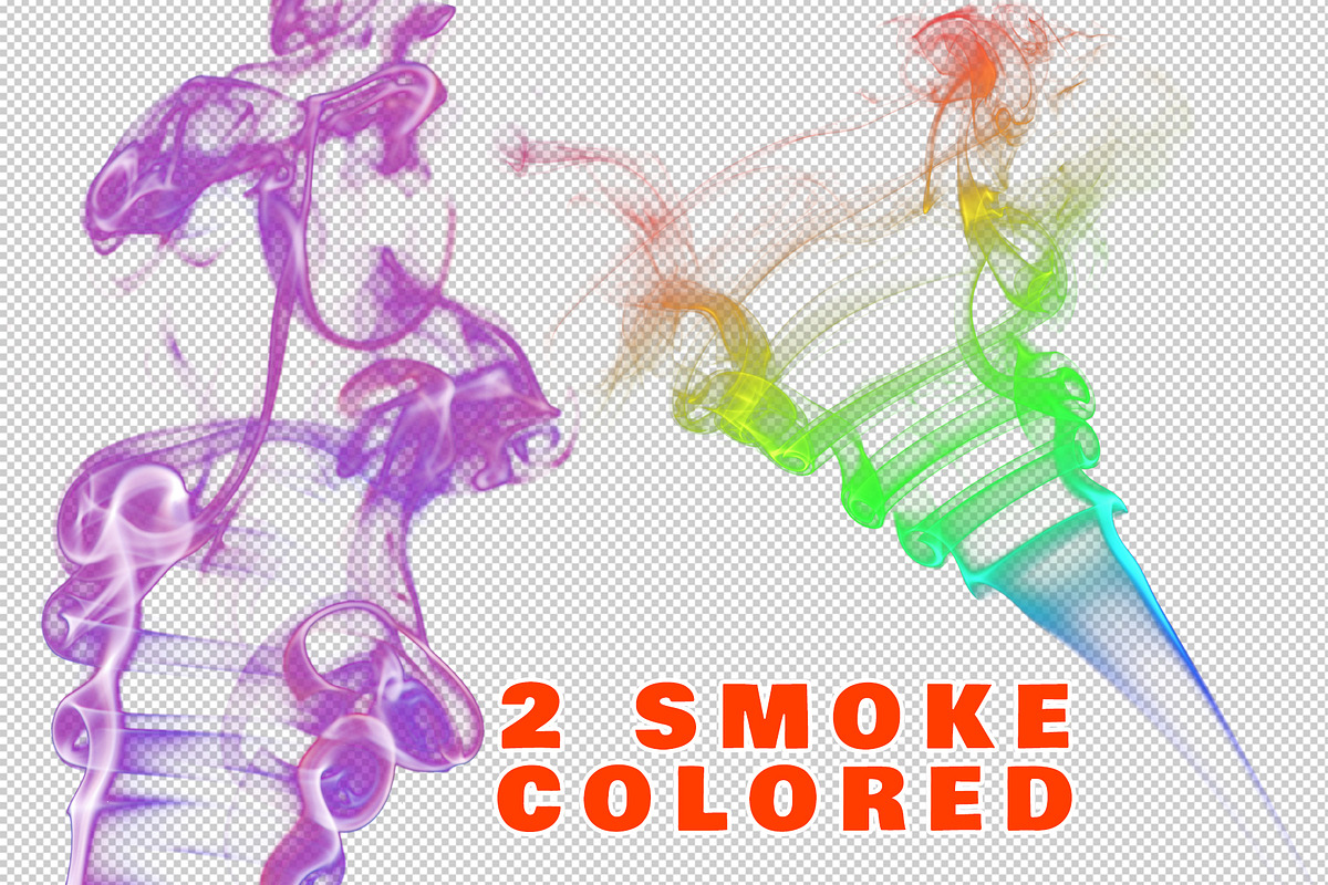 2 Colored Abstract Smoke in Objects - product preview 8