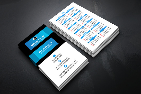 Calendar Business Card 2020 Vol-2 in Business Card Templates - product preview 2