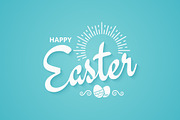 Easter vintage lettering background
