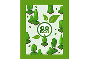 Go eco, vector illustration