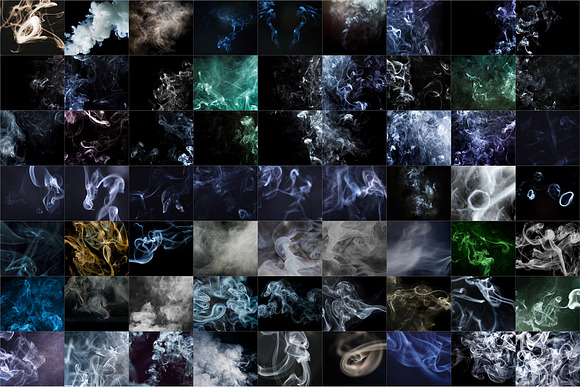 63 Smoke background toned overlays in Objects - product preview 1