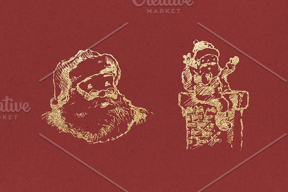 The Santa Claus + Paper Backgrounds in Illustrations - product preview 6