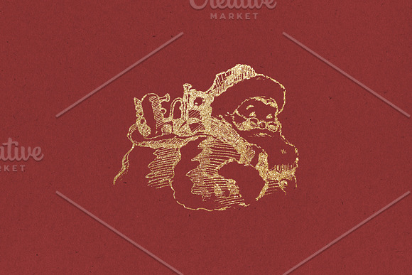The Santa Claus + Paper Backgrounds in Illustrations - product preview 8