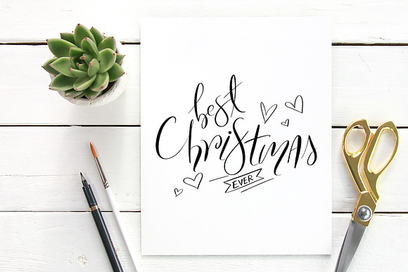 Handlettered Christmas Gift Box in Illustrations - product preview 5