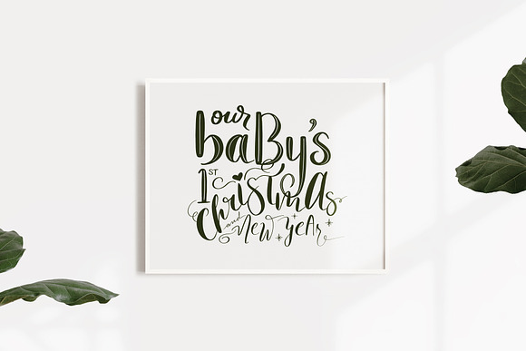 Handlettered Christmas Gift Box in Illustrations - product preview 8
