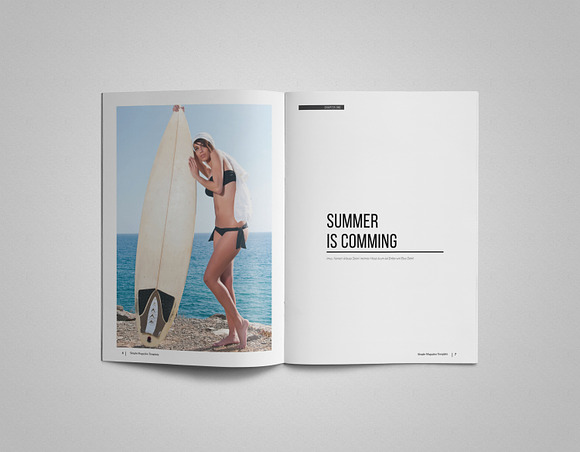 Simple & Clean Magazine Template in Magazine Templates - product preview 1