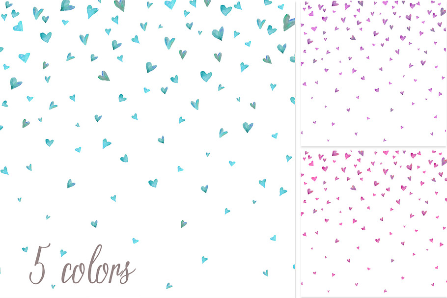 Heart Confetti Papers / Background