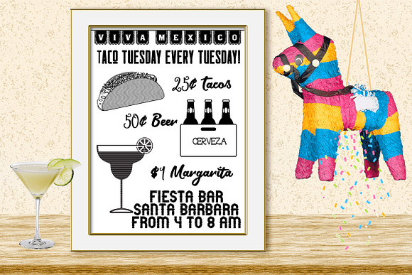 Mexican Fiesta(Cinco de Mayo) Vector in Illustrations - product preview 5