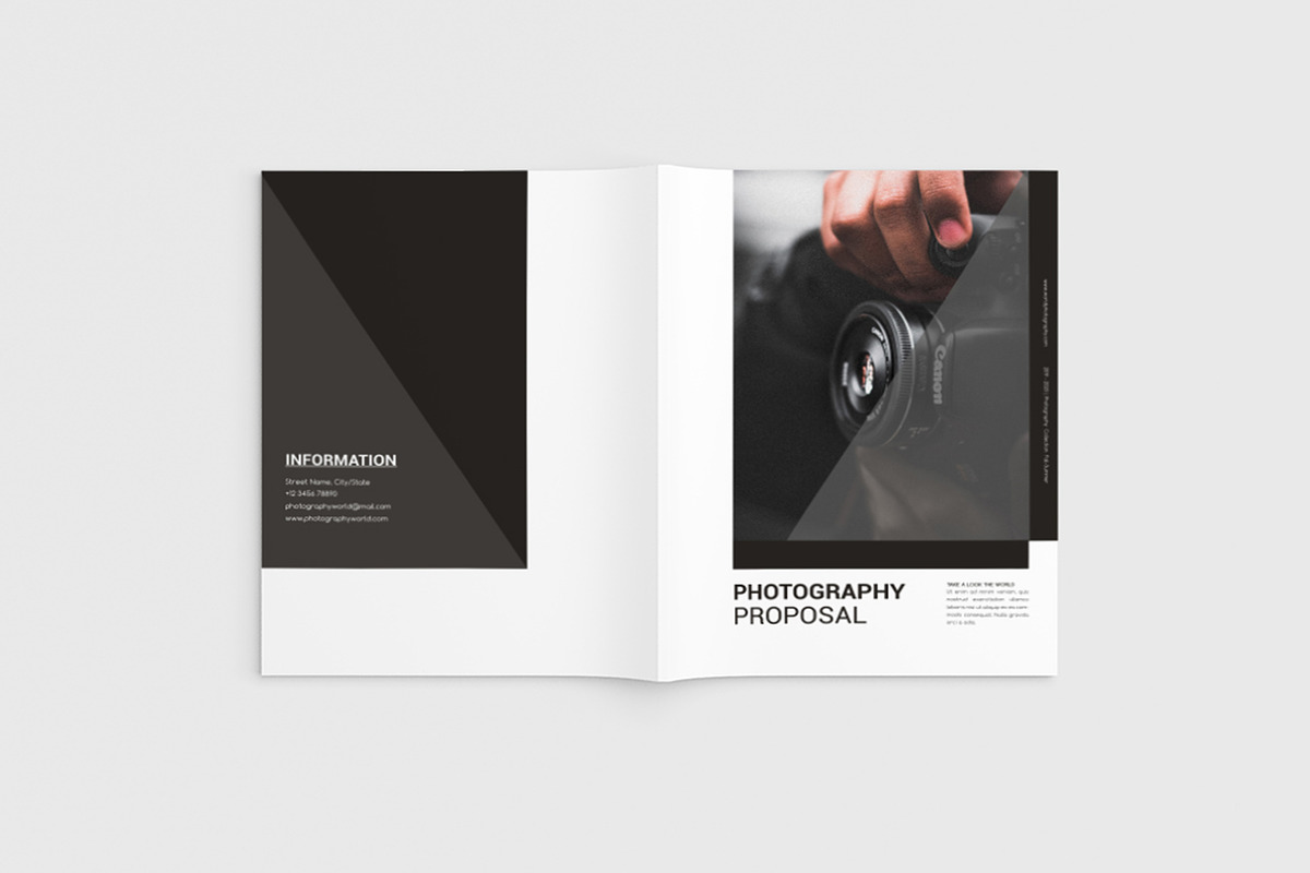 Fotograph - A4 Photography Proposal in Brochure Templates - product preview 8
