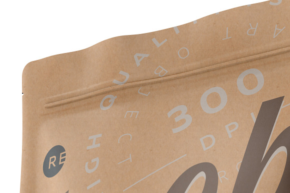 Kraft Cosmetics Bag Mockup in Product Mockups - product preview 1