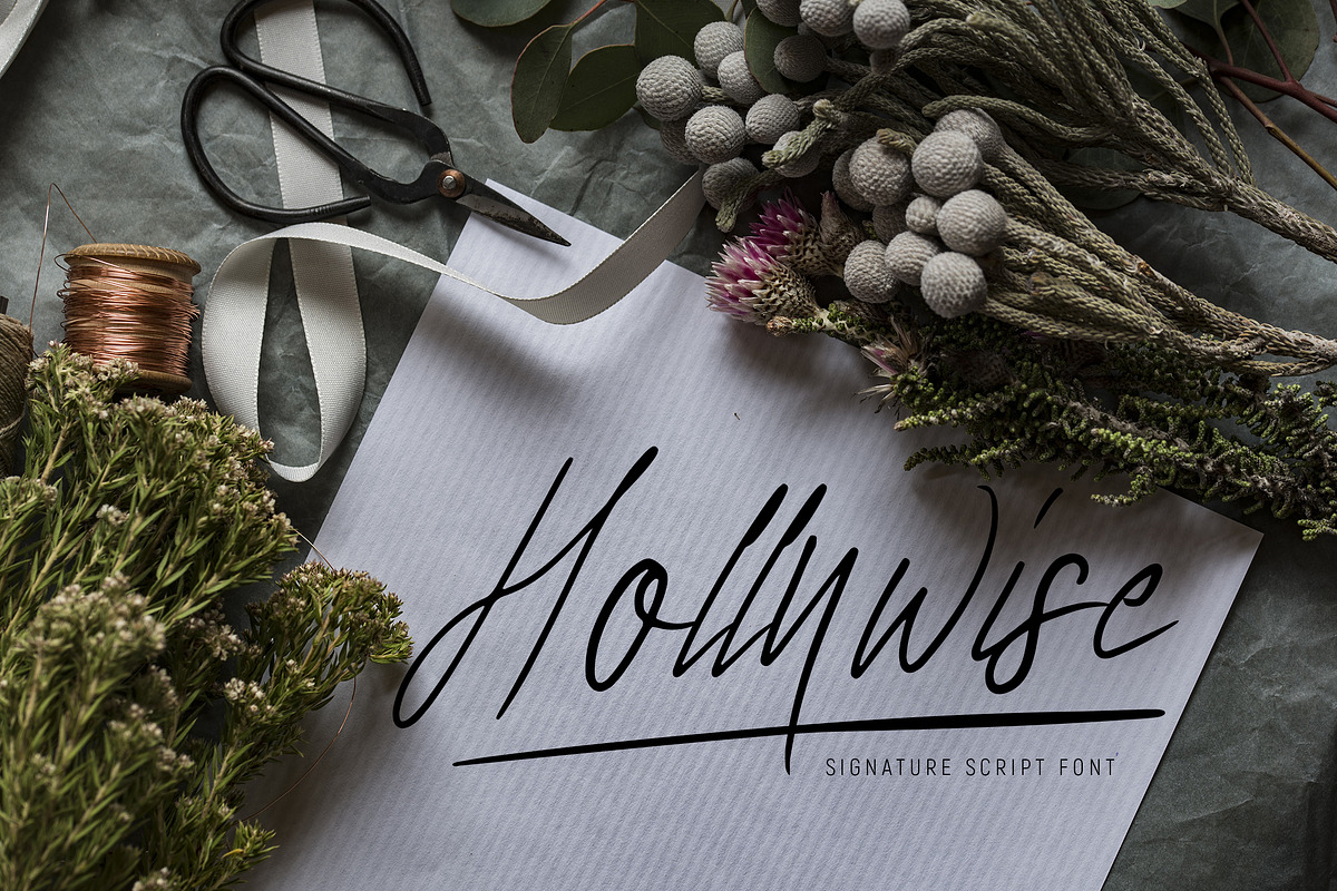 Hollywise - Signature Script Font in Script Fonts - product preview 8