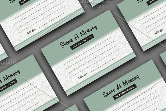 Funeral Share a Memory Card V02 in Card Templates - product preview 2