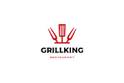 chef kitchen grill king spatula fork