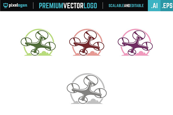 Drone Fest Logo in Logo Templates - product preview 1