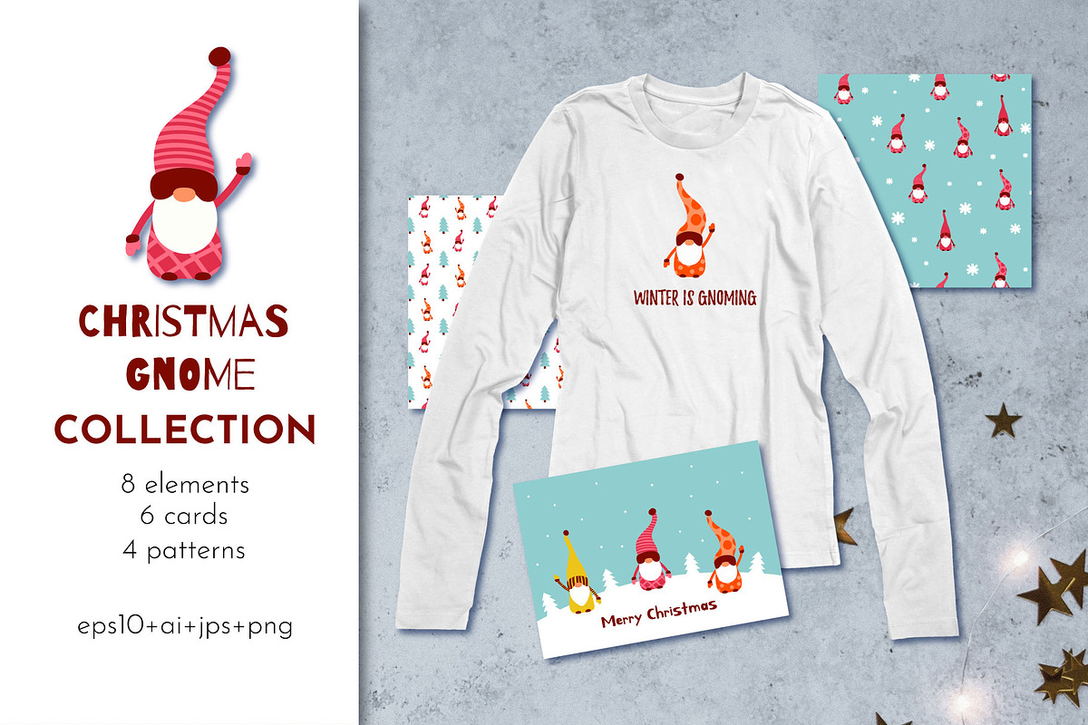 Christmas Gnome Collection in Graphics - product preview 8