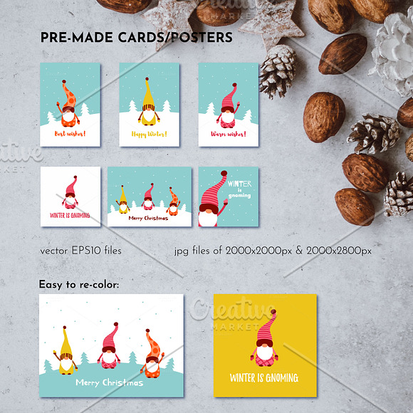 Christmas Gnome Collection in Graphics - product preview 3