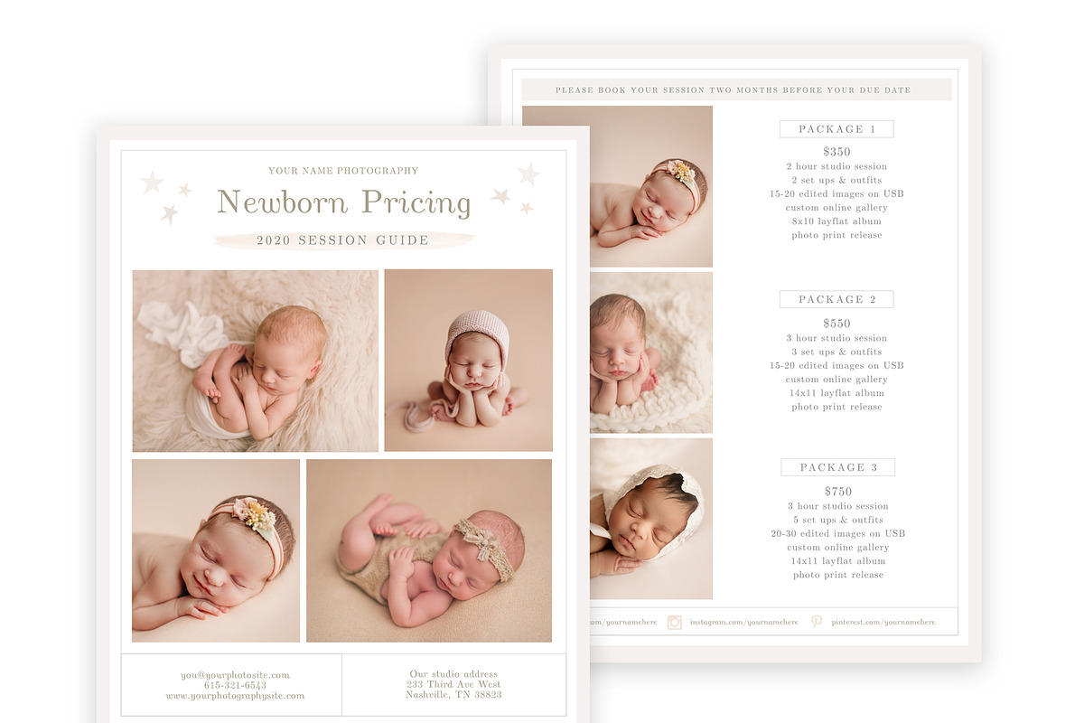 Photography Pricing Template in Flyer Templates - product preview 8