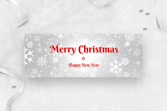 Christmas Facebook Cover Template in Facebook Templates - product preview 1