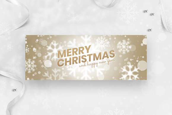 Christmas Facebook Cover Template in Facebook Templates - product preview 2