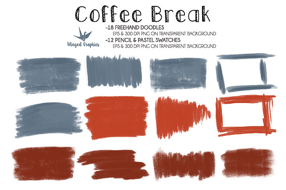 Coffee break handdrawn illustrations in Objects - product preview 2